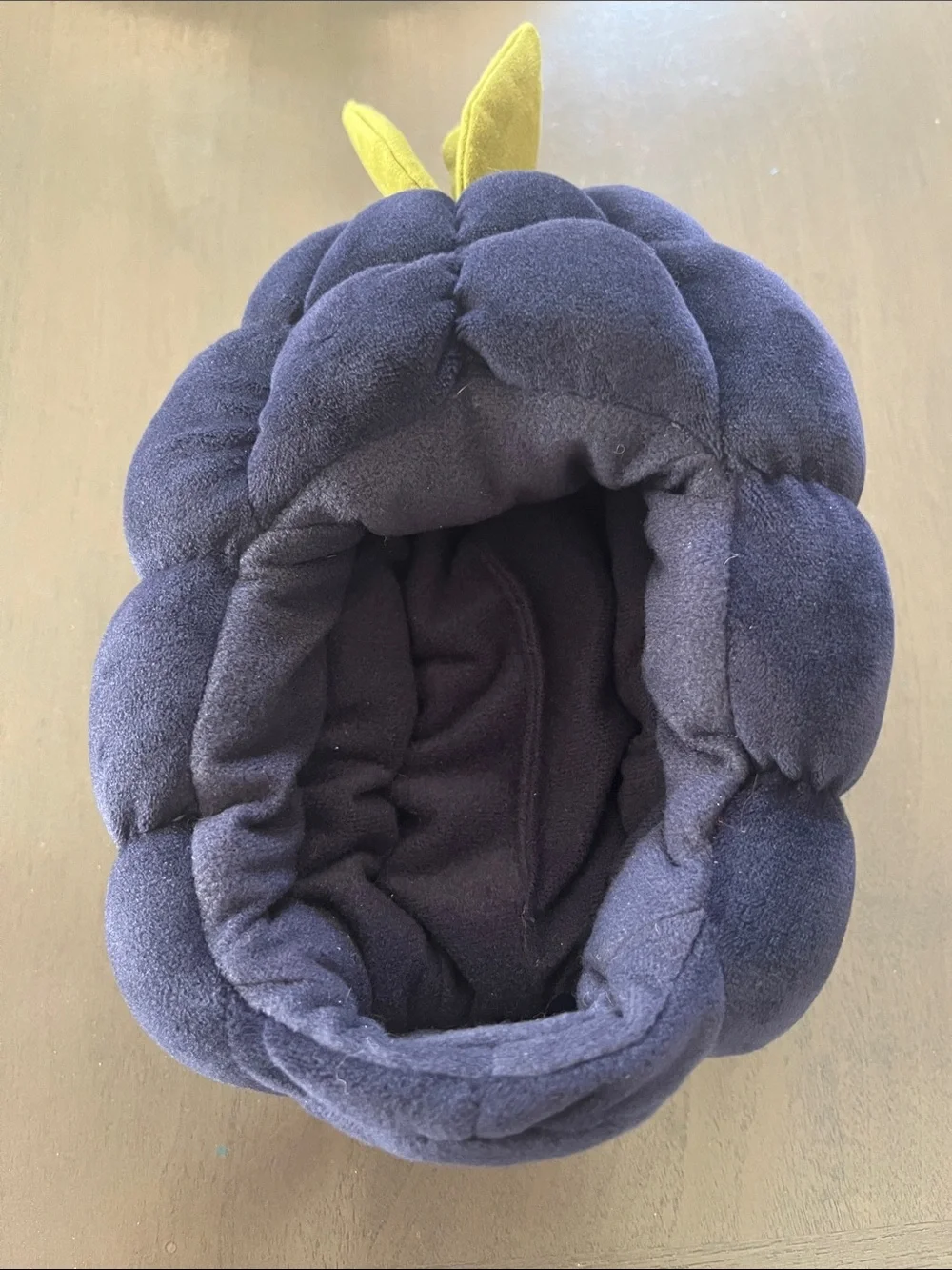 Jellycat Orange Squirrel with Fluffy Tail in Navy Plush Nest